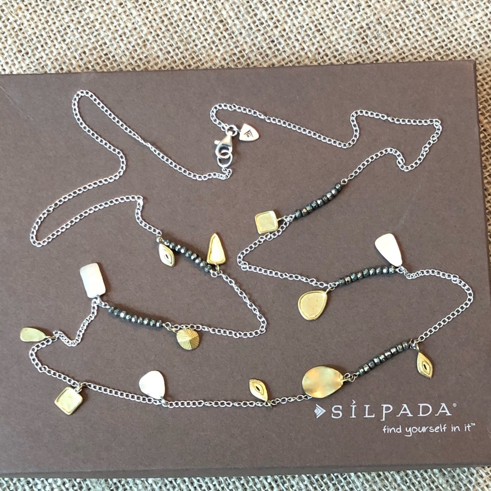 Silpada Sterling Pedal to the Metal Long Necklace